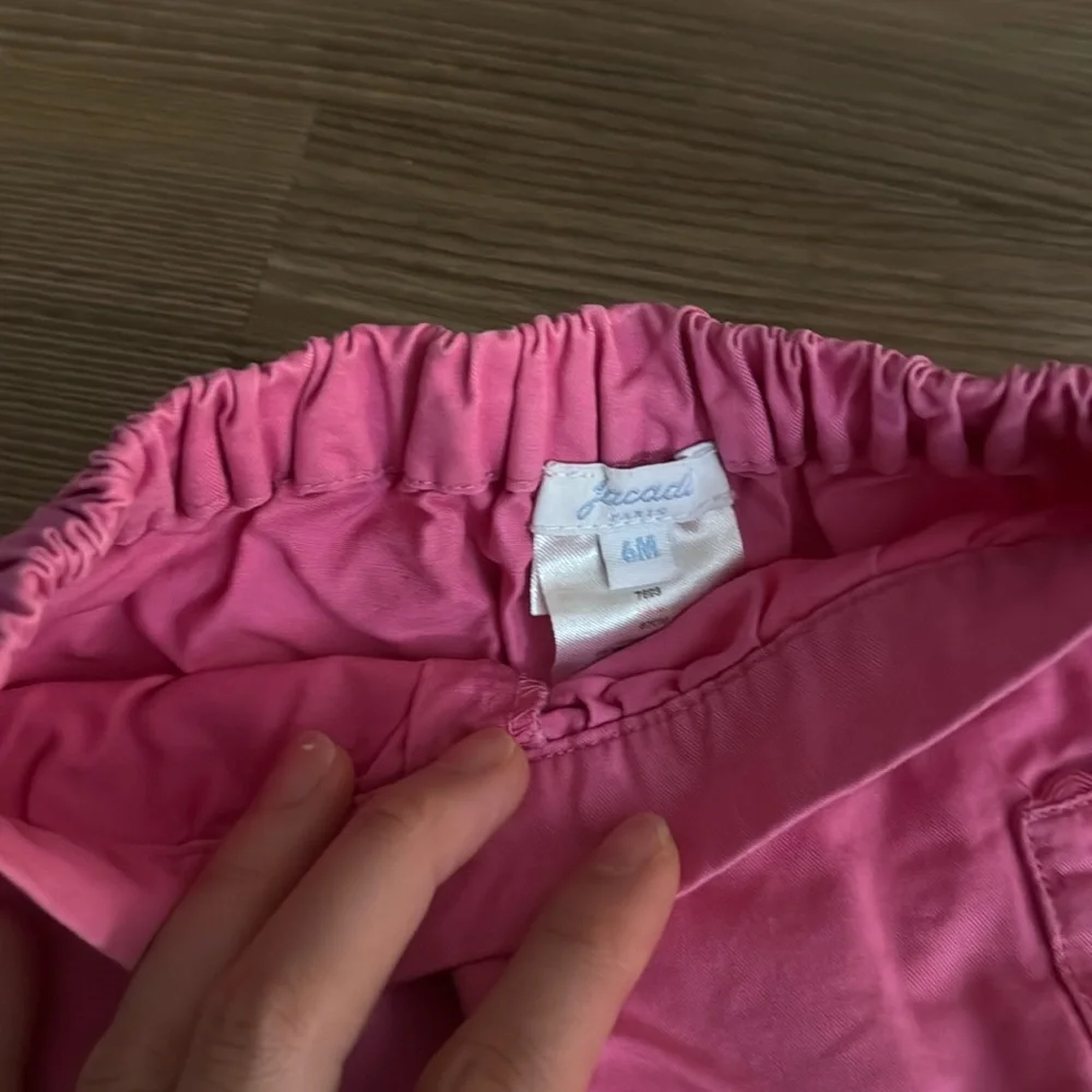 Jacadi pink 6 months baby shorts